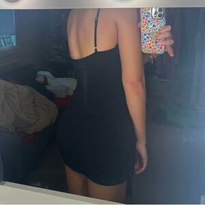 HELLO MOLLY Black mini bodycon dress